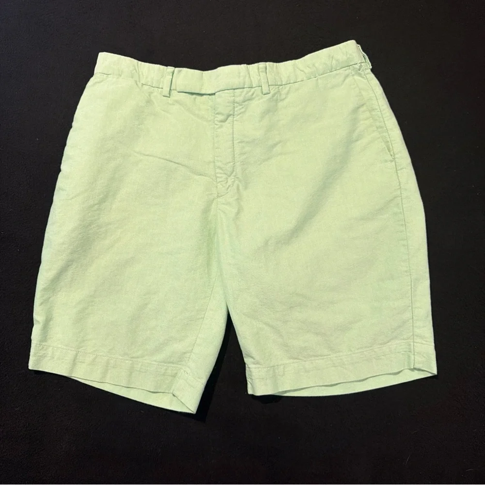 Polo Ralph Lauren Shorts‎ Mens 32 Chino Flat Front Light Green 10